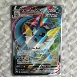 Pokemon TCG Vaporeon VMAX 030/203 Evolving Skies Ultra Rare Holo Full Art *Mint* - Image 2