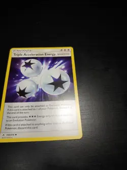 Triple Acceleration Energy 190/214 Trainer Card Unbroken Bonds Pokemon TCG NM - Image 4