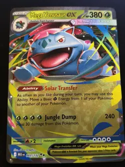 Mega Venusaur ex 003/132 Me01 - Pokemon Mega Evolution - NM - Image 1