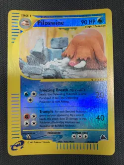 Piloswine 24/144 Reverse Holo Skyridge Pokemon WOTC 2003 Excellent Unplayed - Image 1