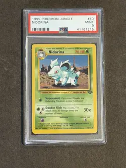 NIDORINA 40/64 JUNGLE POKEMON PSA 9 - Image 2