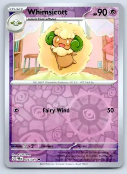 Pokemon Whimsicott Paldean Fates PAF UC REVERSE HOLO 035/091 NM - Image 1