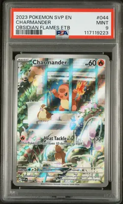 Charmander 044 Obsidian Flames Elite Trainer Box Pokemon PSA 9 - Image 1