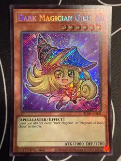 Dark Magician Girl (SECRET RARE) BLGG-EN003 (MINT) Yu-Gi-Oh! Konami TCG - Image 1