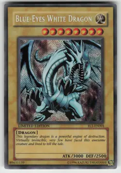 Yu-gi-oh! Limited Edition Blue-Eyes White Dragon Forbidden Legacy FL!-EN001 LP - Image 1