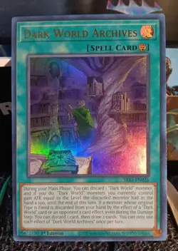 Yugioh Dark World Ascension Ultra Rare SR13-EN042 - Image 1