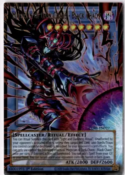Yugioh! Magician of Dark Chaos - Black Chaos Extended Art CORI-EN027 Ultra Rare - Image 1