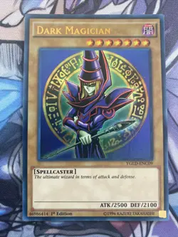 (AD) Dark Magician YGLD-ENC09 Yugi's Legendary Deck Ultra Rare 1st Yugioh VLP - Image 1