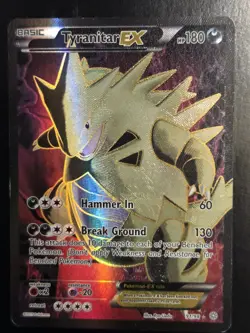 Tyranitar EX 91/98 Full Art Ultra Rare Card Pokemon TCG Ancient Origins - MP - Image 1