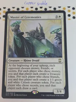 MTG - Master of Ceremonies - Streets of New Capenna Commander- EX - Image 1