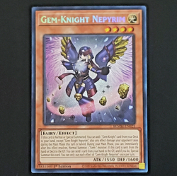 Yu-Gi-Oh! TCG - Gem-Knight Nepyrim BLMM-EN021 Secret Rare 1st Edition NM - Image 1