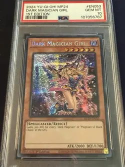 Yugioh Dark Magician Girl MP24-EN053 1st Edition P Secret Rare PSA 10 Gem Mint - Image 2