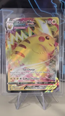 Pokemon TCG Pikachu Vmax Sword & Shield Swsh286 Holo Promo - Image 1