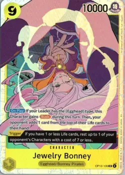 Jewelry Bonney (108) OP13-108 Super Rare Carrying On His Will One Piece Foil NM - Image 1