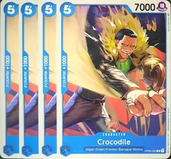 One Piece TCG - 4er Playset - OP02-053 Crocodile C/EN/NM - Image 1