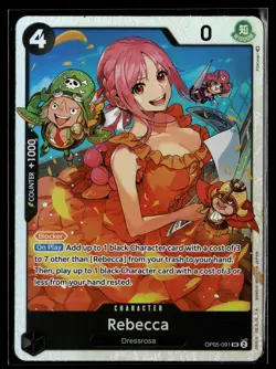 One Piece TCG Awakening of the New Era #OP05-091 Rebecca - Image 1