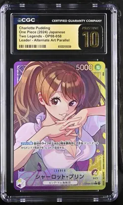 ✨✨ CGC 10 Pristine Charlotte Pudding OP08-058 L Alt Art Parallel Two Legends Jpn - Image 1