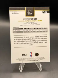 Stephen Curry 2025-26 Topps Blackout Parallel #135 Warriors - Image 2