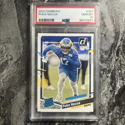 2023 Donruss Puka Nacua #357 Rated Rookie PSA 10 - Image 1