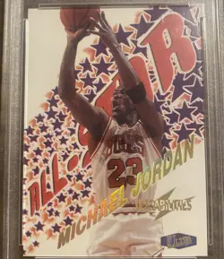 1997 ULTRA ULTRABILITIES ALL-STAR #1 MICHAEL JORDAN PSA 9!! - Image 2