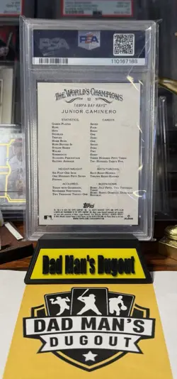 Junior Caminero Rays 2024 Topps Allen & Ginter #92 Silver Portrait PSA 10 - Image 2