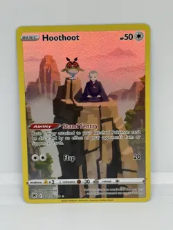 Hoothoot Holo Ultra Rare SWSH10: Astral Radiance Trainer Gallery TG12/TG30 NM - Image 1