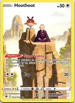 Hoothoot TG12/TG30 Holo Astral Radiance Trainer Gallery Pokemon NM - Image 1