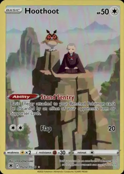 Hoothoot Holo Ultra Rare SWSH10: Astral Radiance Trainer Gallery TG12/TG30 LP - Image 1