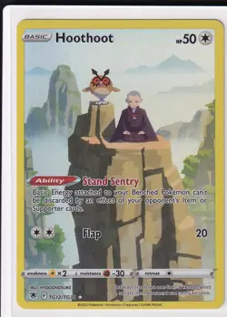 Hoothoot Holo Ultra Rare SWSH10: Astral Radiance Trainer Gallery TG12/TG30 NM - Image 1