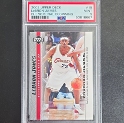 Upper Deck 2003-04 LeBron James Phenomenal Beginning RC #19 Cavaliers PSA 9 - Image 1