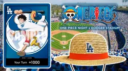 One Piece x Dodger Promo Card & Straw Hat July 2,2026 - Image 1