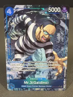 Mr.3(Galdino) (056) (Alternate Art) OP16-056 The Time of Battle One Piece NM - Image 1