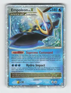 Empoleon LV.X 120/130 Holo LV.X Rare Diamond & Pearl Pokemon 2007 Heavily Played - Image 1