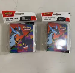 Pokemon TCG Phantasmal Flames Mini Portfolio X2 Sealed Booster Packs New - Image 2