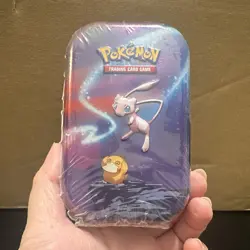 Pokemon TCG Kanto Friends Mini Tin Mew & Psyduck 2019, 60-Card Capacity - Image 1