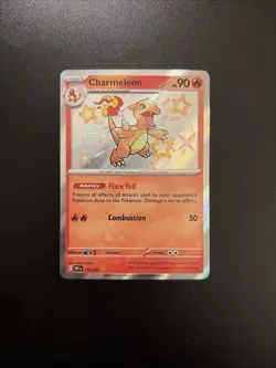 Pokemon TCG SV Paldean Fates Charmeleon Shiny Rare Card 110/091 NM Condition - Image 1