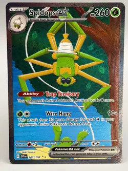 Spidops ex 243/198 Special Illustration Rare Scarlet & Violet Pokemon Holo NM - Image 1