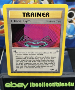 Pokemon Card TCG Gym Challenge Chaos Gym 102/132 Near Mint Excellent F/S - Image 1