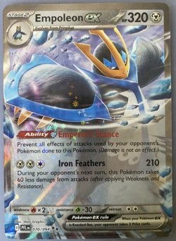 Empoleon ex - 070/094 - Double Rare - Phantasmal Flames - 2025 Pokemon TCG - NM - Image 2