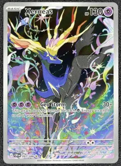 Pokemon TCG Chaos Rising Xerneas 091/086 Illustration Rare Full Art Holo 2026 - Image 1