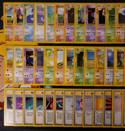 NM/MP (UK 1999-2000 4th Print) COMPLETE Pokemon BASE Set 70-Card UNCOMMON/COMMON - Image 2