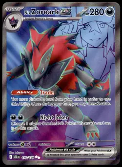 N's Zoroark ex 175/159 Ultra Rare Journey Together Pokemon Holo Near Mint - Image 1