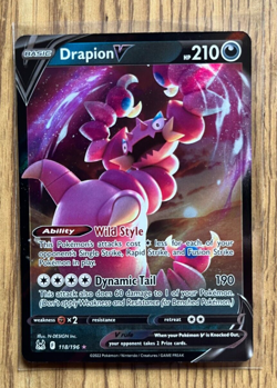 Pokemon TCG Lost Origin Drapion V #118/196 - Image 1