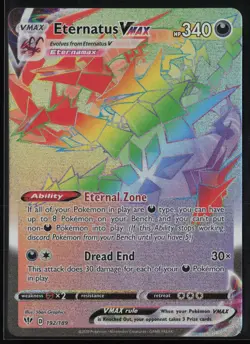 Eternatus VMAX 192/189 Pokemon Darkness Ablaze Rainbow Rare Near Mint - Image 1