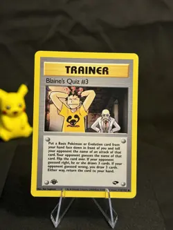 Blaine’s Quiz #3 112/132 1st Edition Gym Challenge Pokemon Card - - Image 1