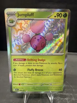 Jumpluff 098/091 SV: Paldean Fates Holo Shiny Rare Pokemon Near Mint - Image 1