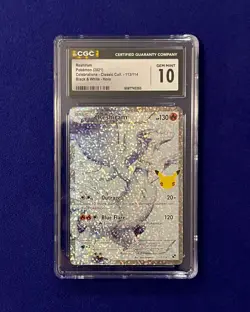 CGC 10 Reshiram #113 Celebrations 2021 Pokemon GEM MINT - Image 1