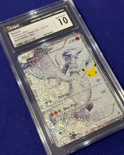 CGC 10 Reshiram #113 Celebrations 2021 Pokemon GEM MINT - Image 2