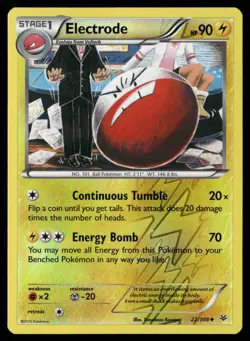 Electrode 22/108 Uncommon Roaring Skies Pokemon Reverse Holo NM/M - Image 1