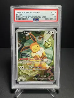 Pokemon Eevee TCG SVP 173 Prismatic Evolutions ETB Promo PSA 9 - Image 1